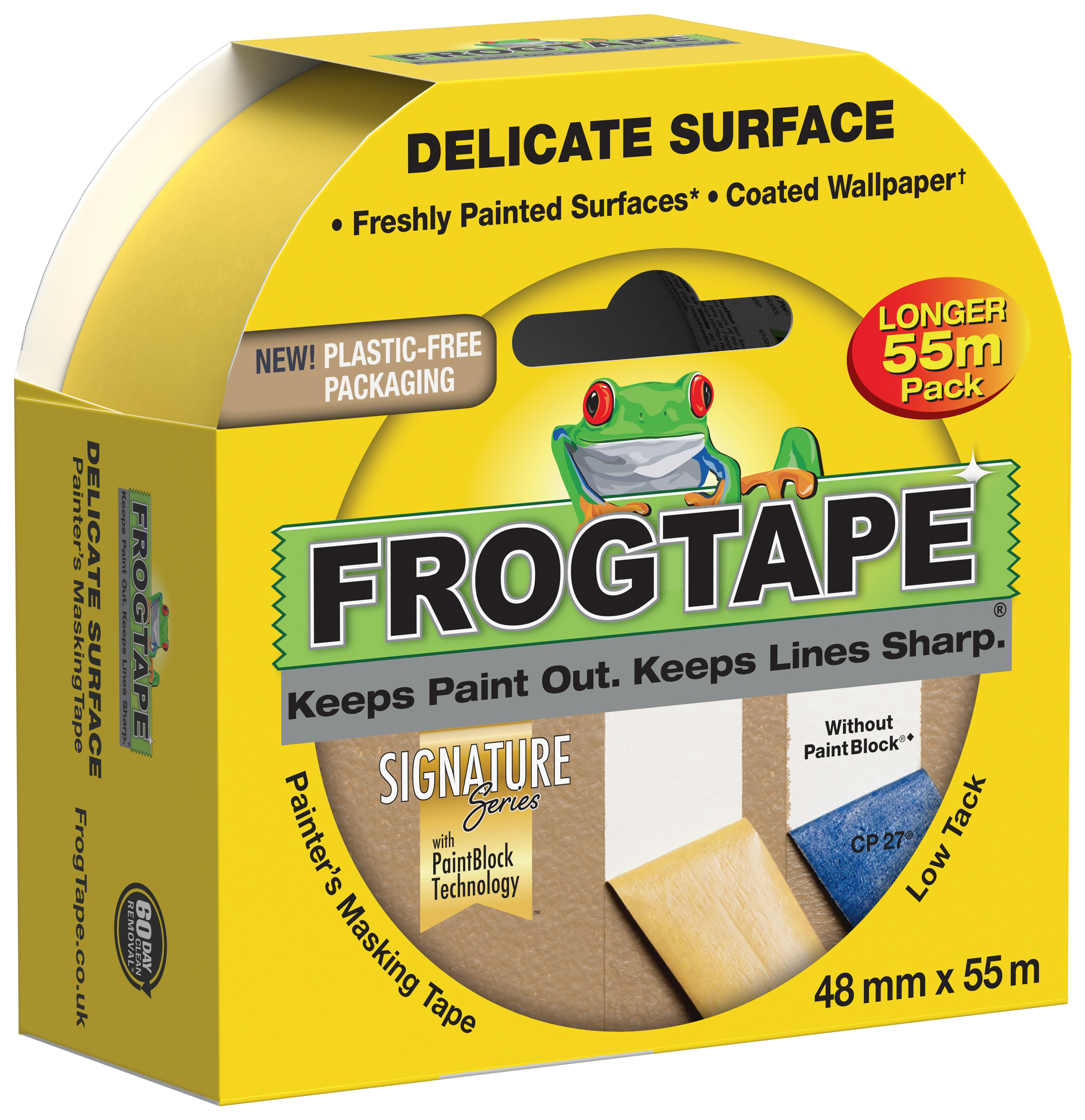 FrogTape Delicate Surface Masking Tape - 48mm x 55m