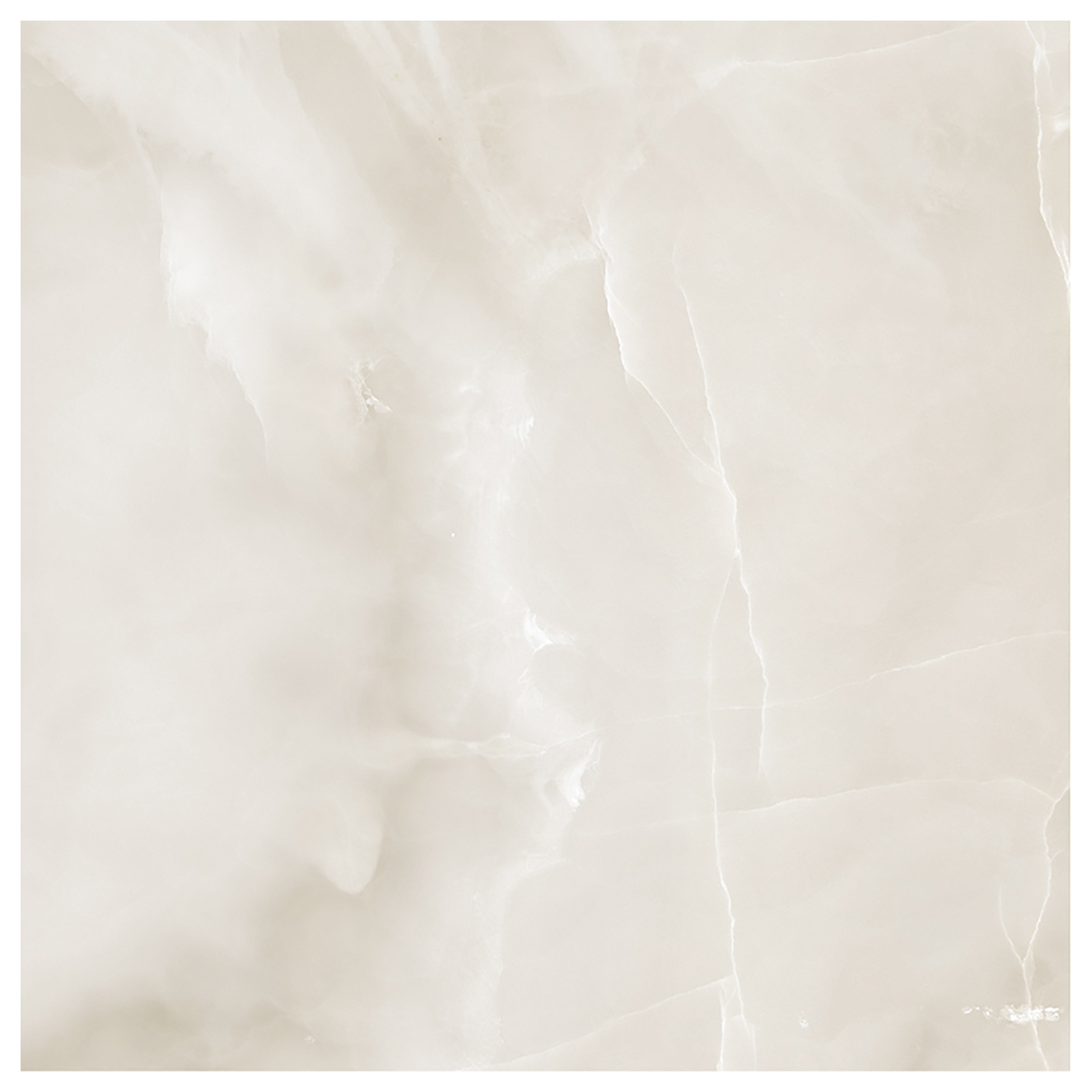 Wickes Onyx Pearl Polished Porcelain Wall & Floor Tile - 600 x 600mm - Sample