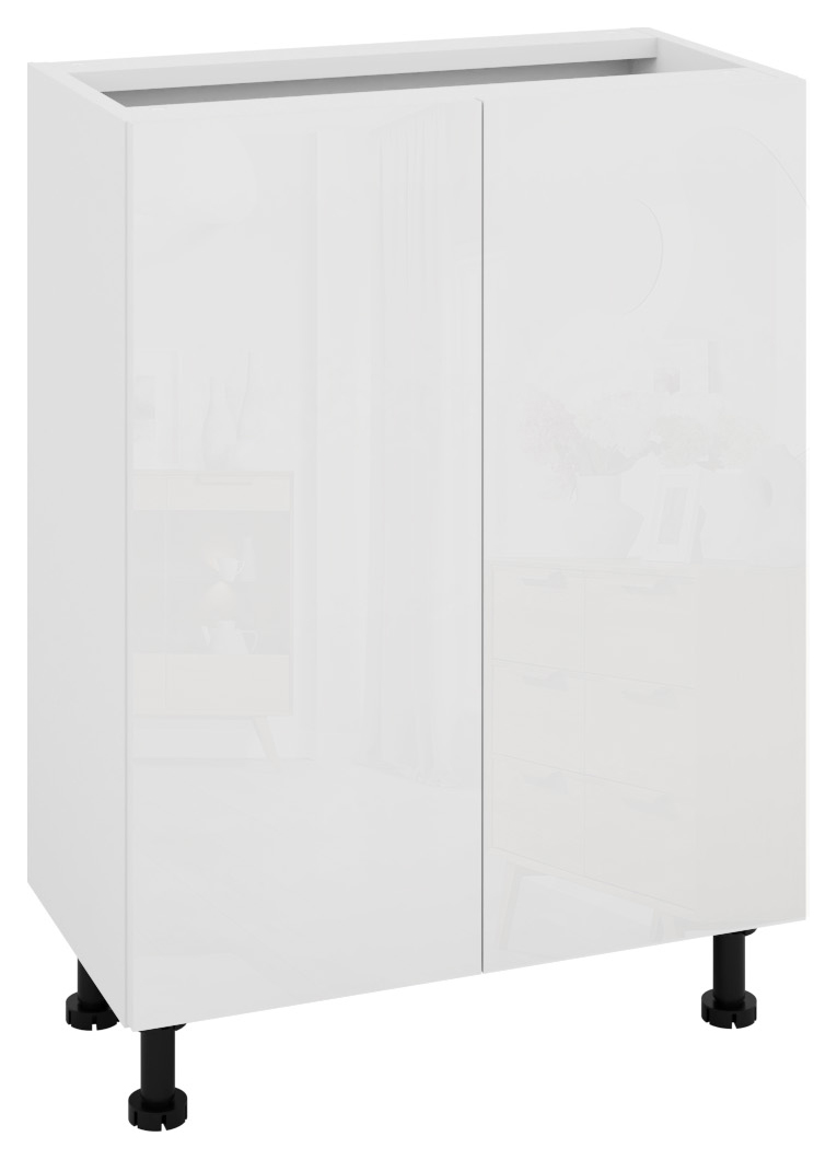 Wickes Broxwood Soft White Slimline Depth Base Unit - 500mm