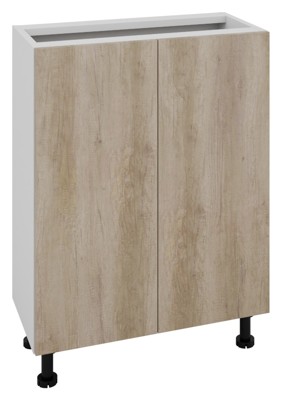 Wickes Broxwood Grey Oak Slimline Depth Base Unit - 600mm