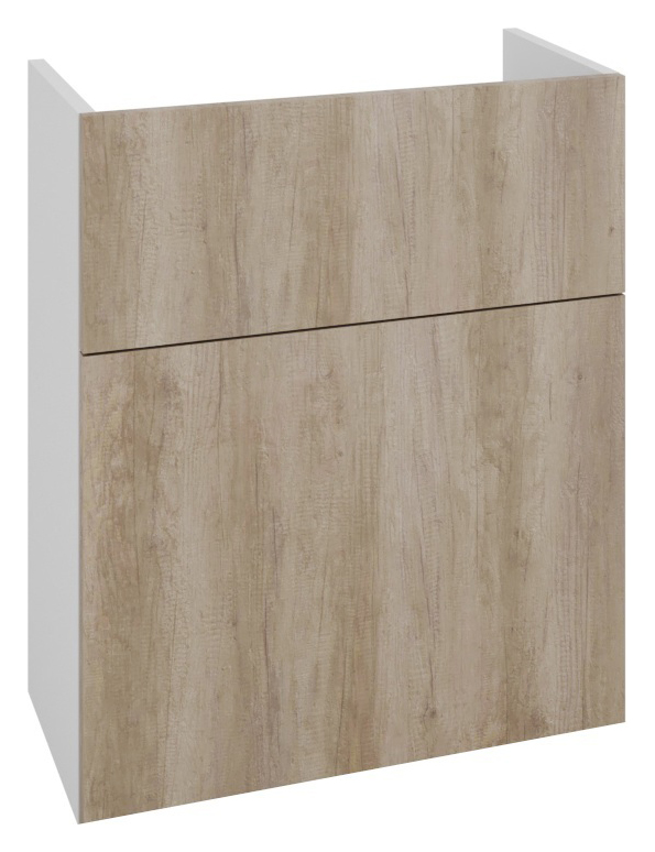 Wickes Broxwood Grey Oak Slimline Depth Toilet Unit - 600mm