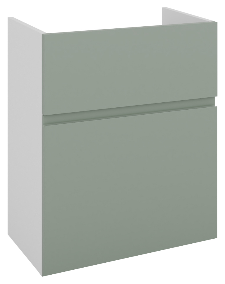 Wickes Lakemoor Reed Green Slimline Depth Toilet Unit - 500mm