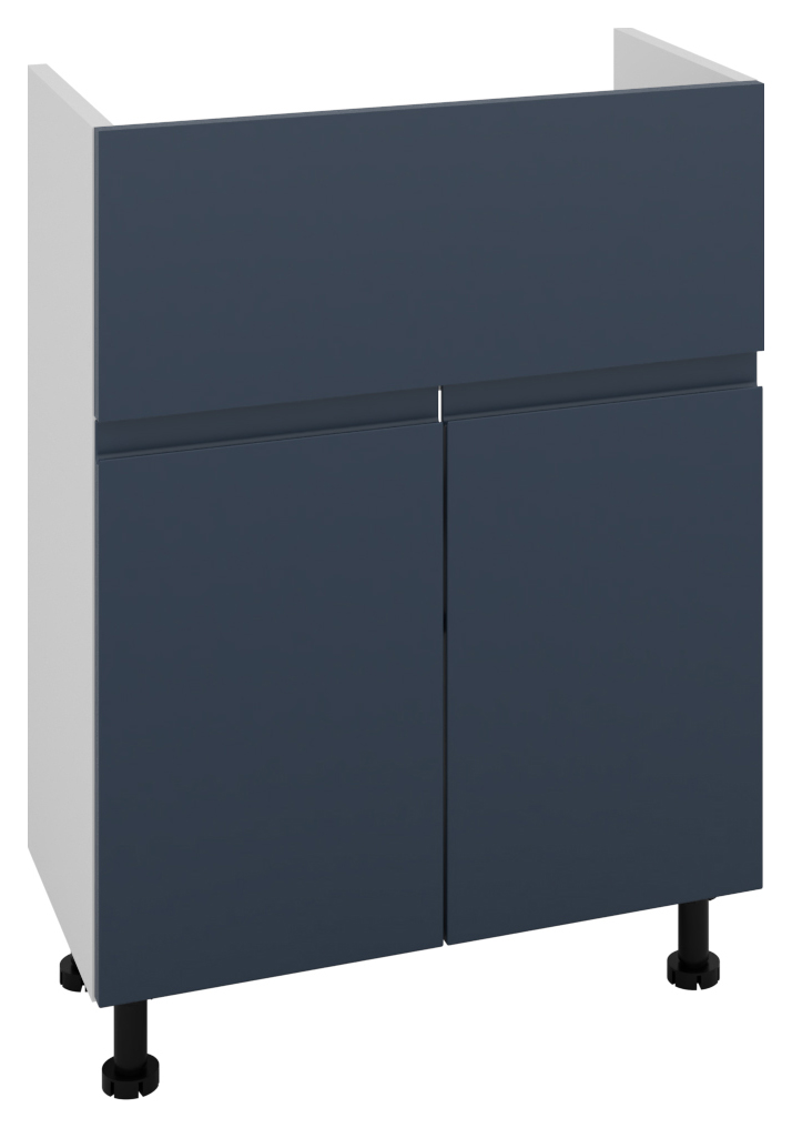 Wickes Lakemoor Navy Blue Standard Depth Vanity Unit - 600mm
