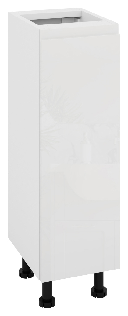 Wickes Lakemoor Gloss White Standard Depth Base Unit - 250mm