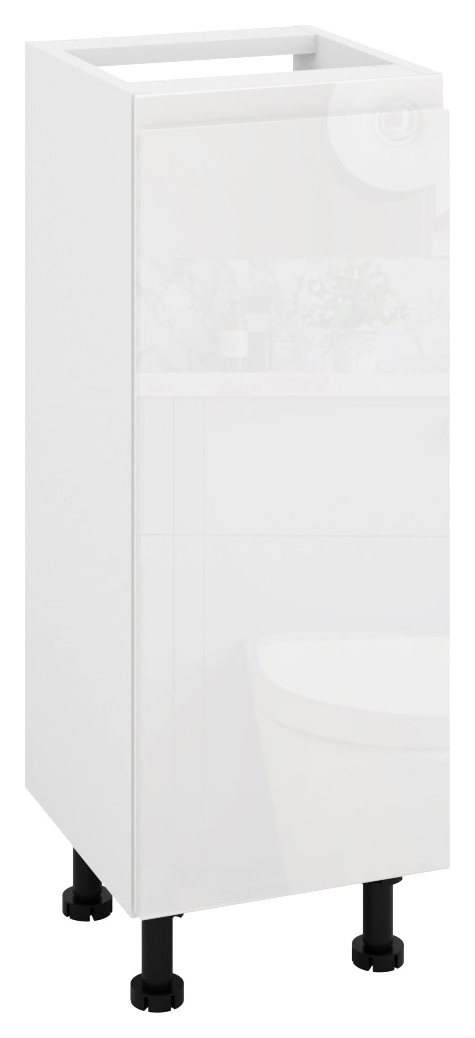 Wickes Lakemoor Gloss White Standard Depth Base Unit - 300mm