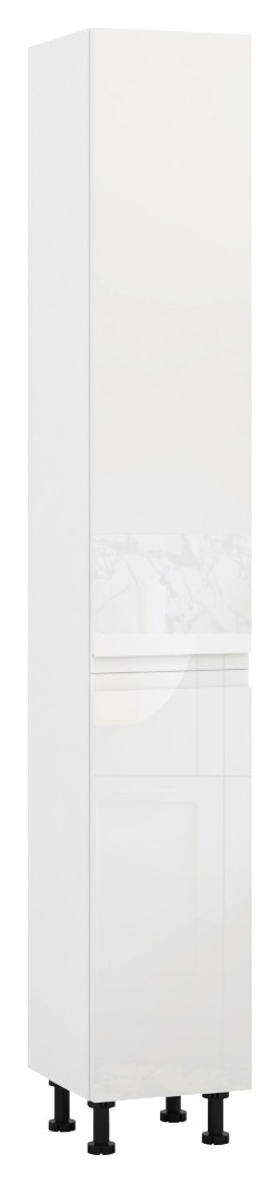 Wickes Lakemoor Gloss White Standard Depth Tower Unit - 300mm