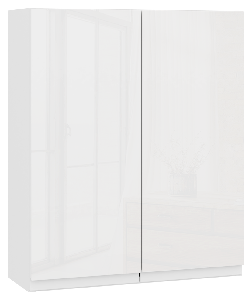 Wickes Lakemoor Gloss White Slimline Depth Wall Unit - 600mm