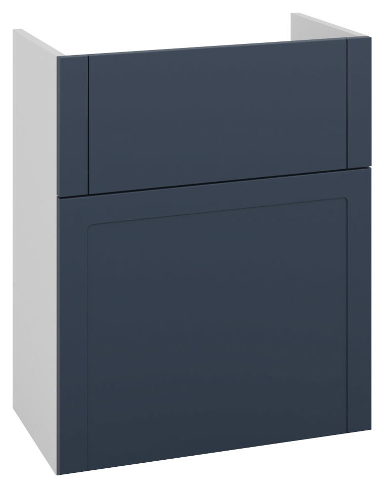 Wickes Winsford Navy Blue Slimline Depth Toilet Unit - 500mm
