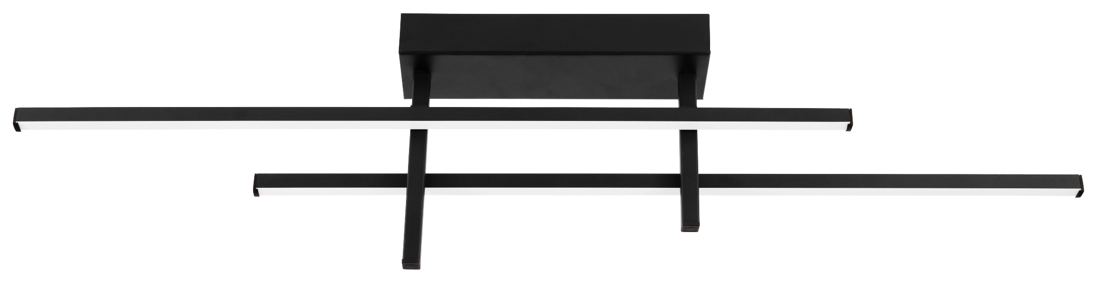 Eglo Trepiliano Modern LED Linear Ceiling Light - Black