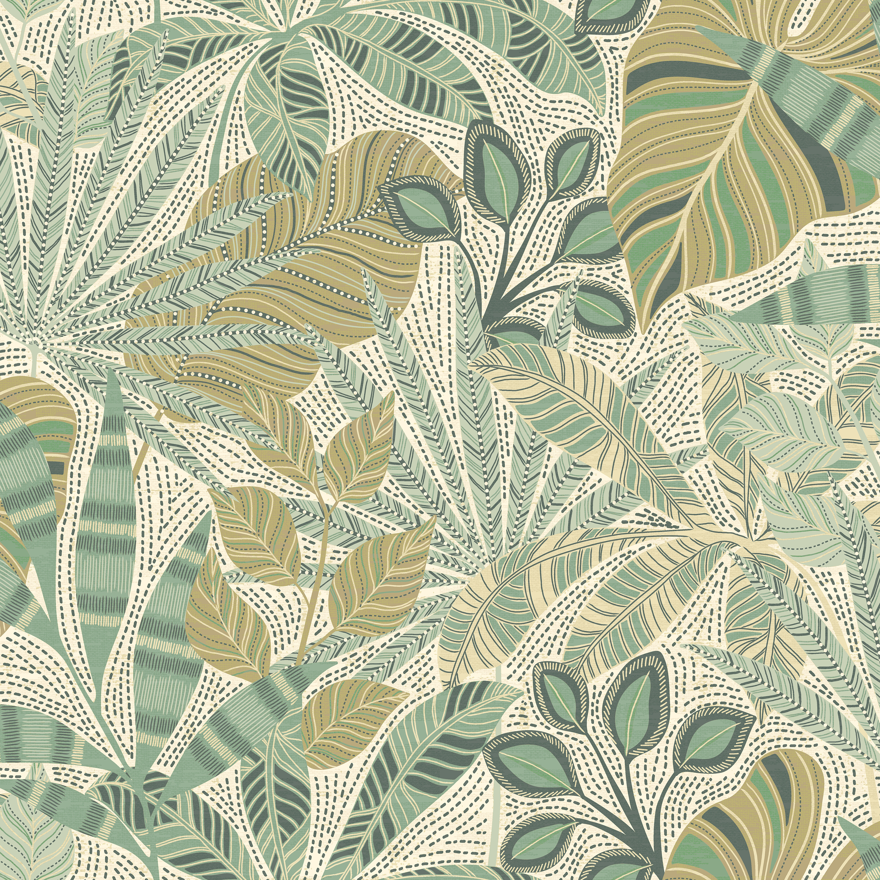 Esselle Home Kirra Leaf Citrus/Green Wallpaper