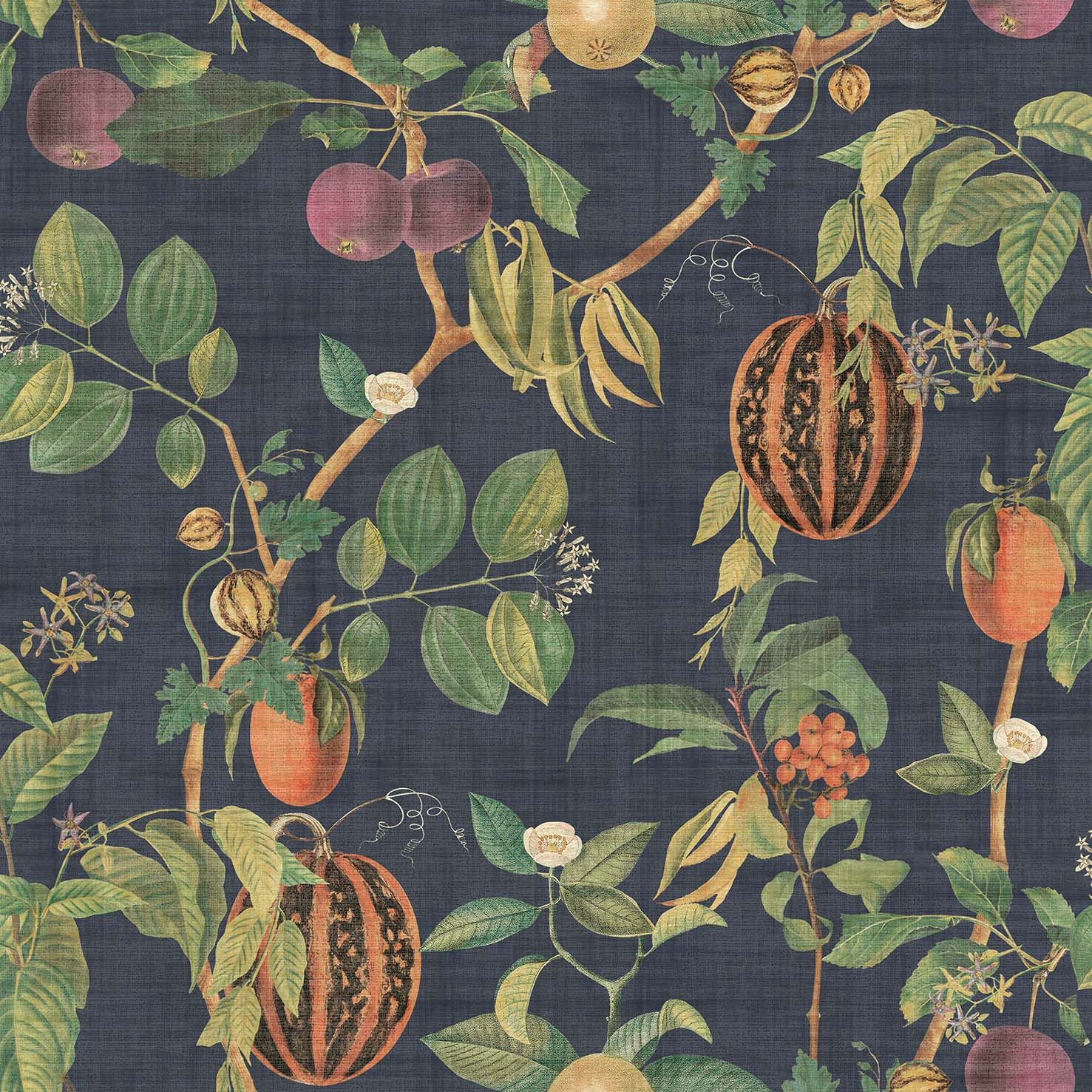 Esselle Home Tropic House Navy Wallpaper