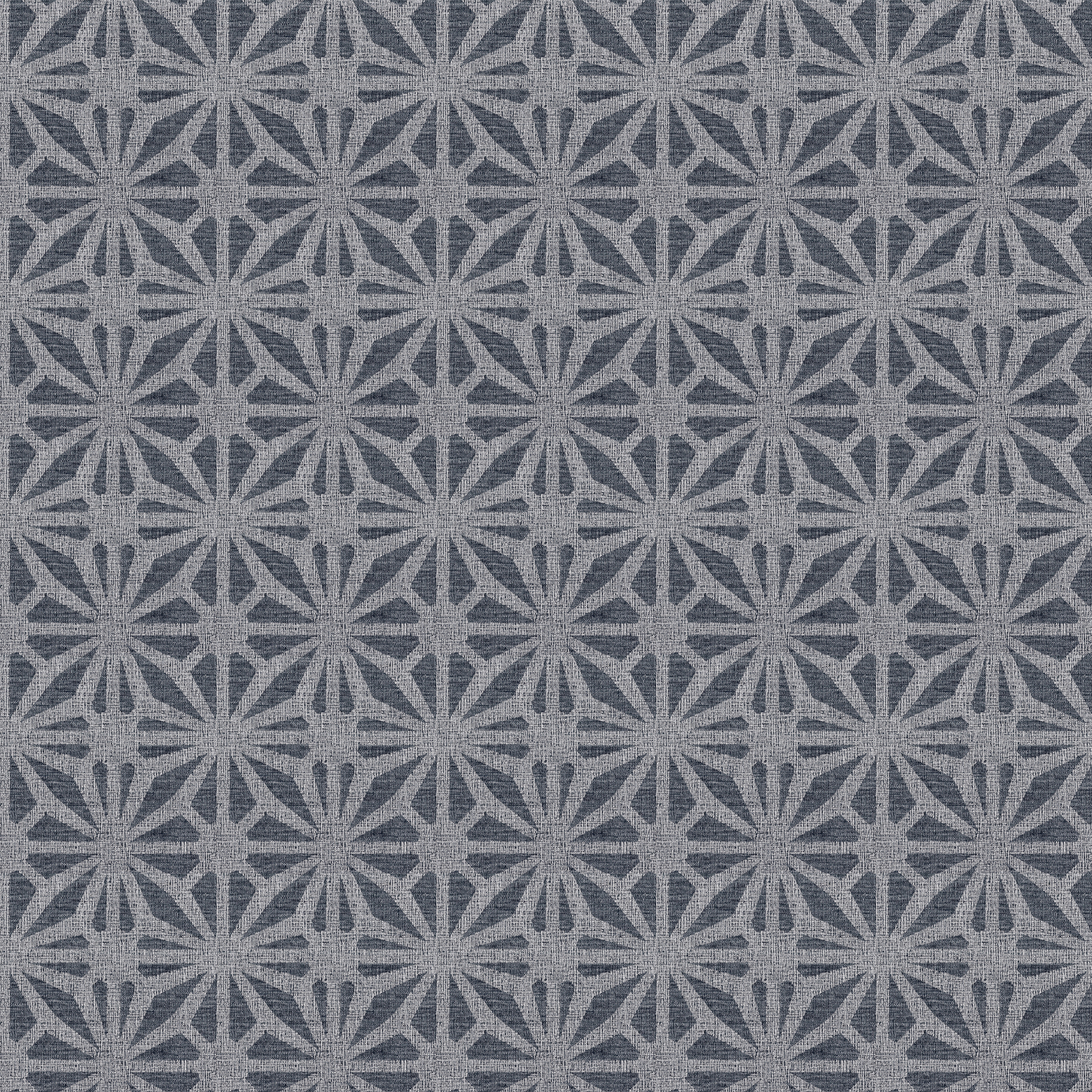 Arthouse Moorish Mosaic Navy / Silver Wallpaper