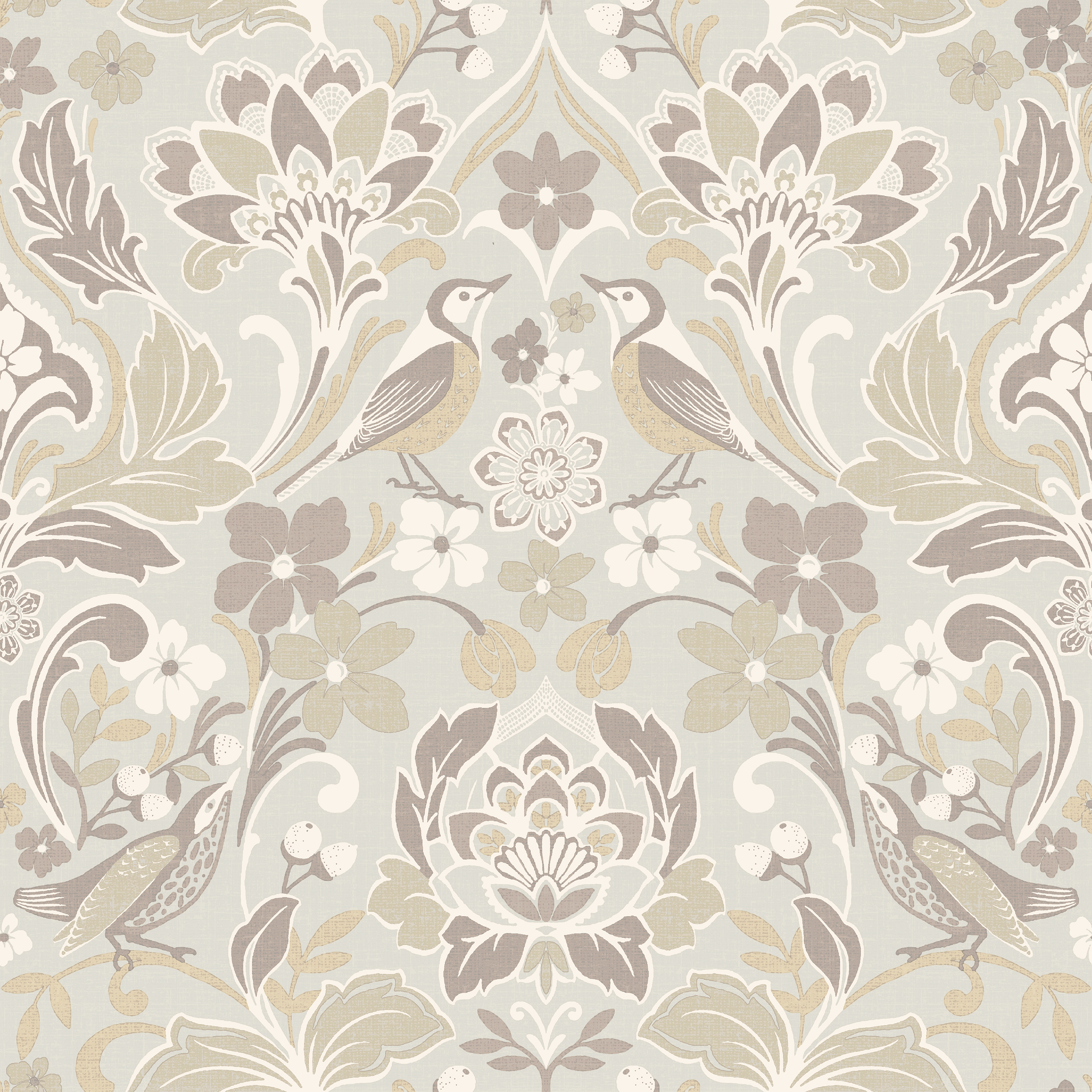 Arthouse Folk Floral Neutral Wallpaper