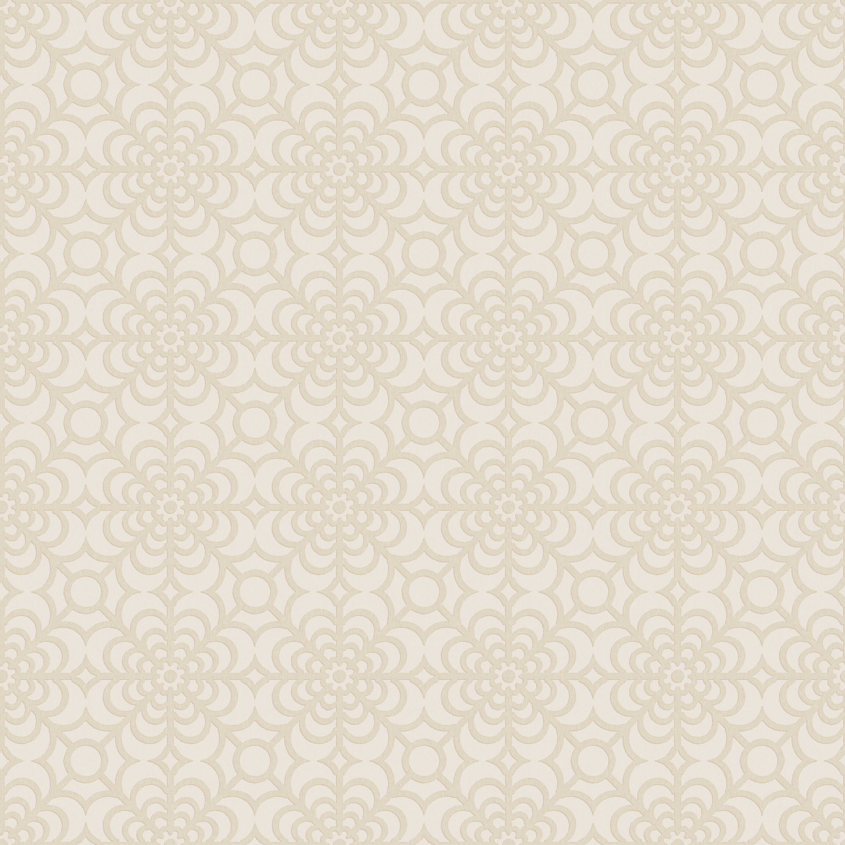 RHS Dandy Floral Ivory Wallpaper