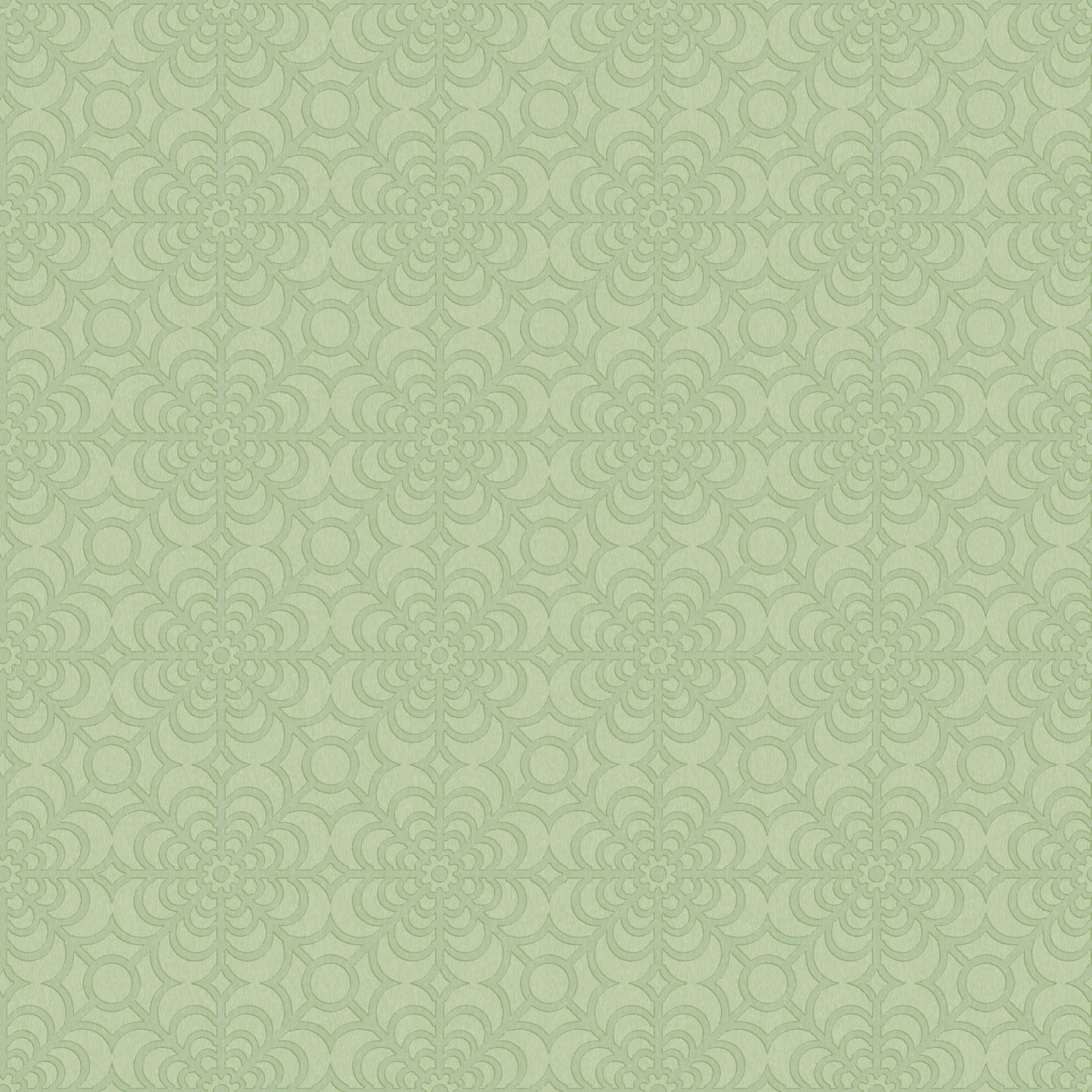 RHS Dandy Floral Sage Wallpaper
