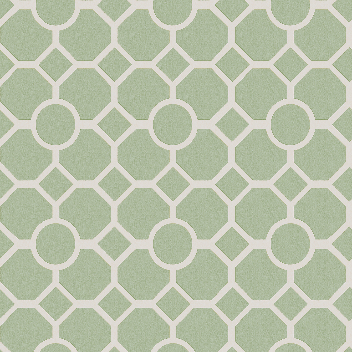 RHS Lattice Fretwork Sage Wallpaper