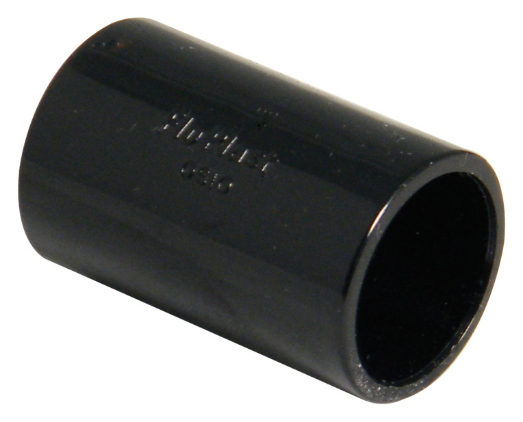 FloPlast OS10B Black Overflow System Straight Coupling - 21.5mm - Pack of 3