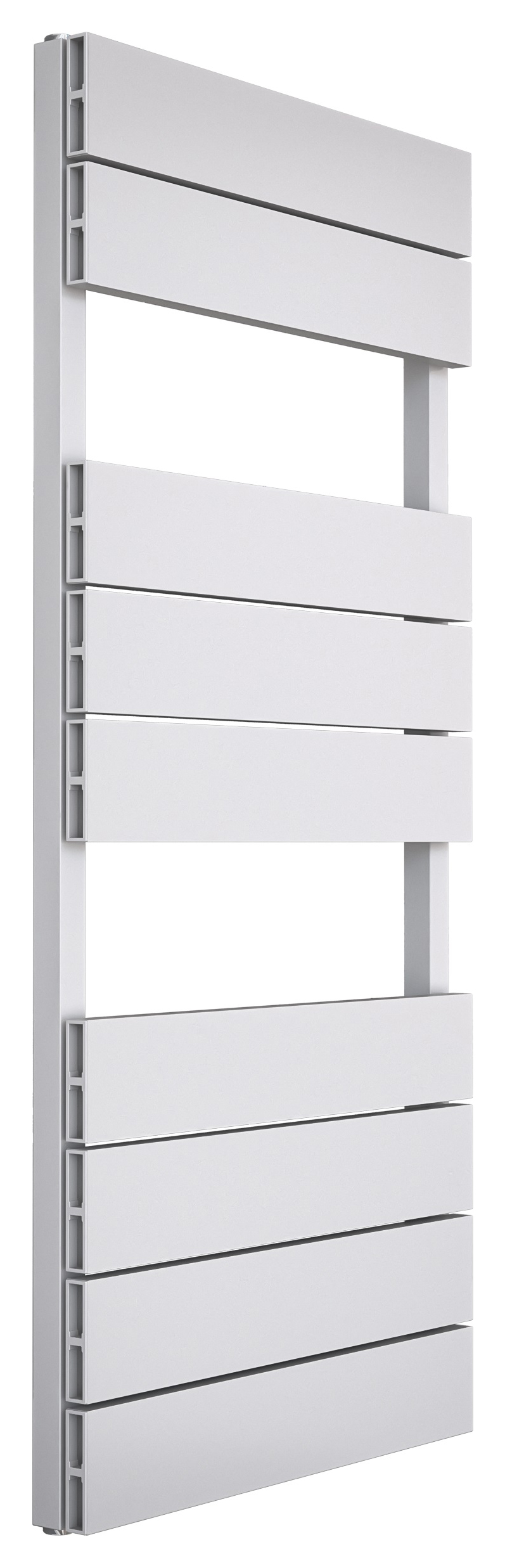 Kudox White Inspire Straight Single Panel Vertical Towel Radiator - 1100 x 500mm