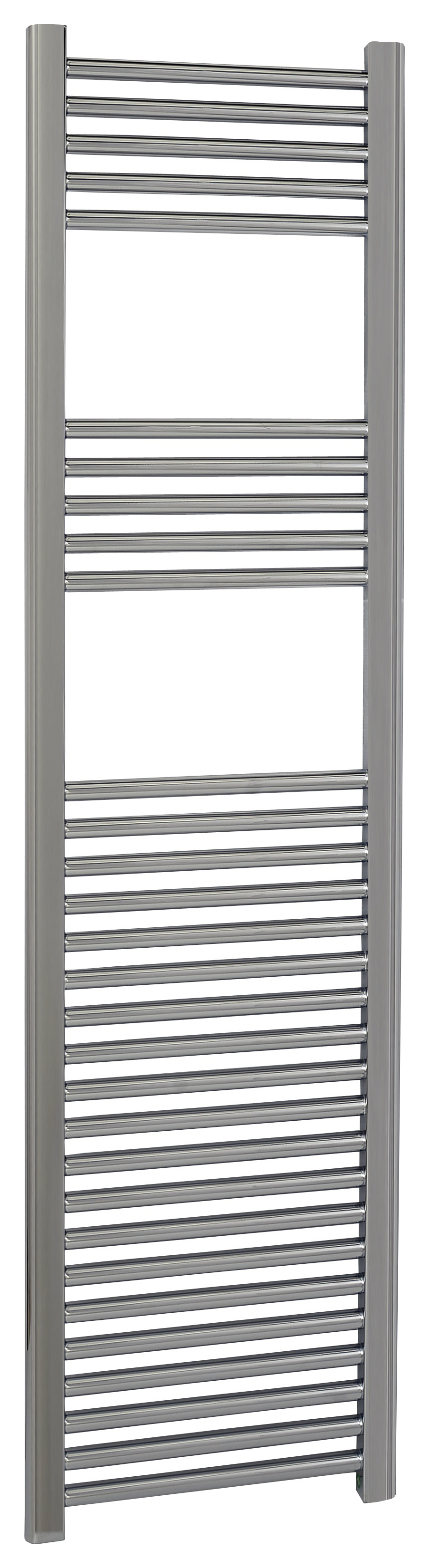 Kudox Chrome Straight Single Panel Vertical Towel Radiator - 1600 x 400mm