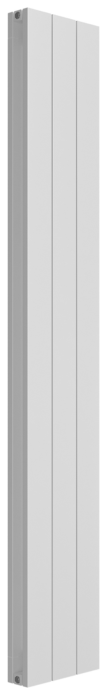 Kudox White AluLite Double Panel Flat Vertical Designer Radiator - 1800 x 280mm
