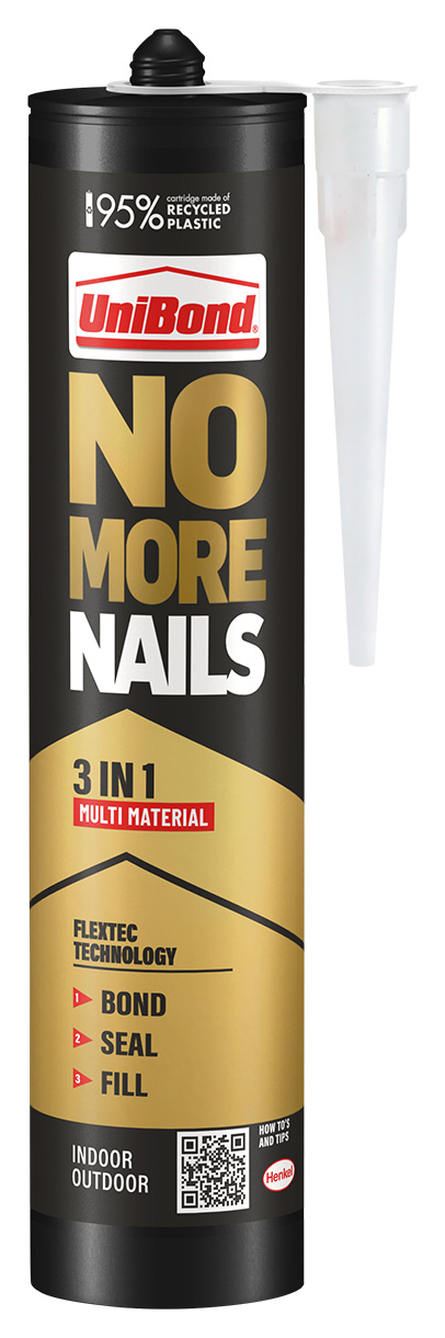 UniBond No More Nails 3-in-1 White Cartridge - 280ml