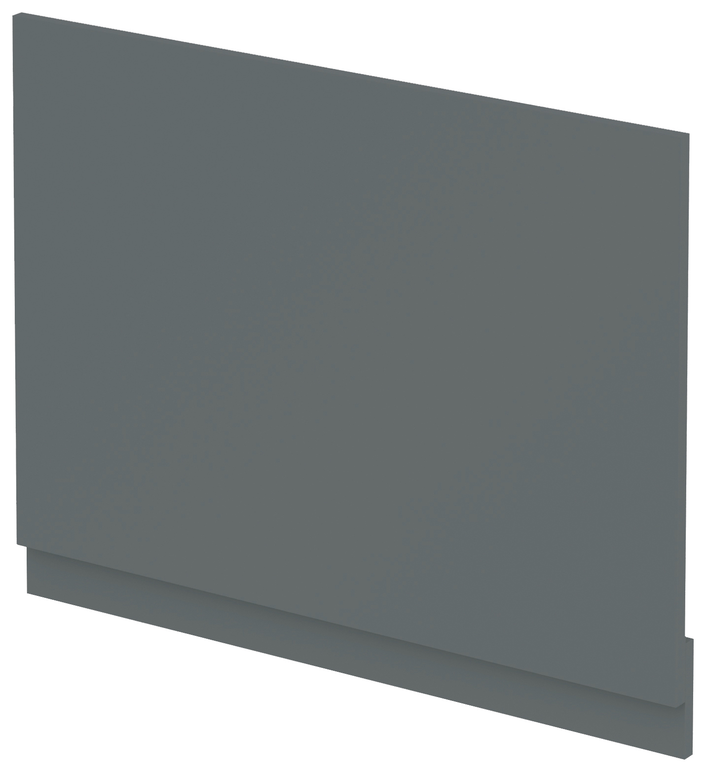Halite Waterproof Bath End Panel Matt Grey - 700mm
