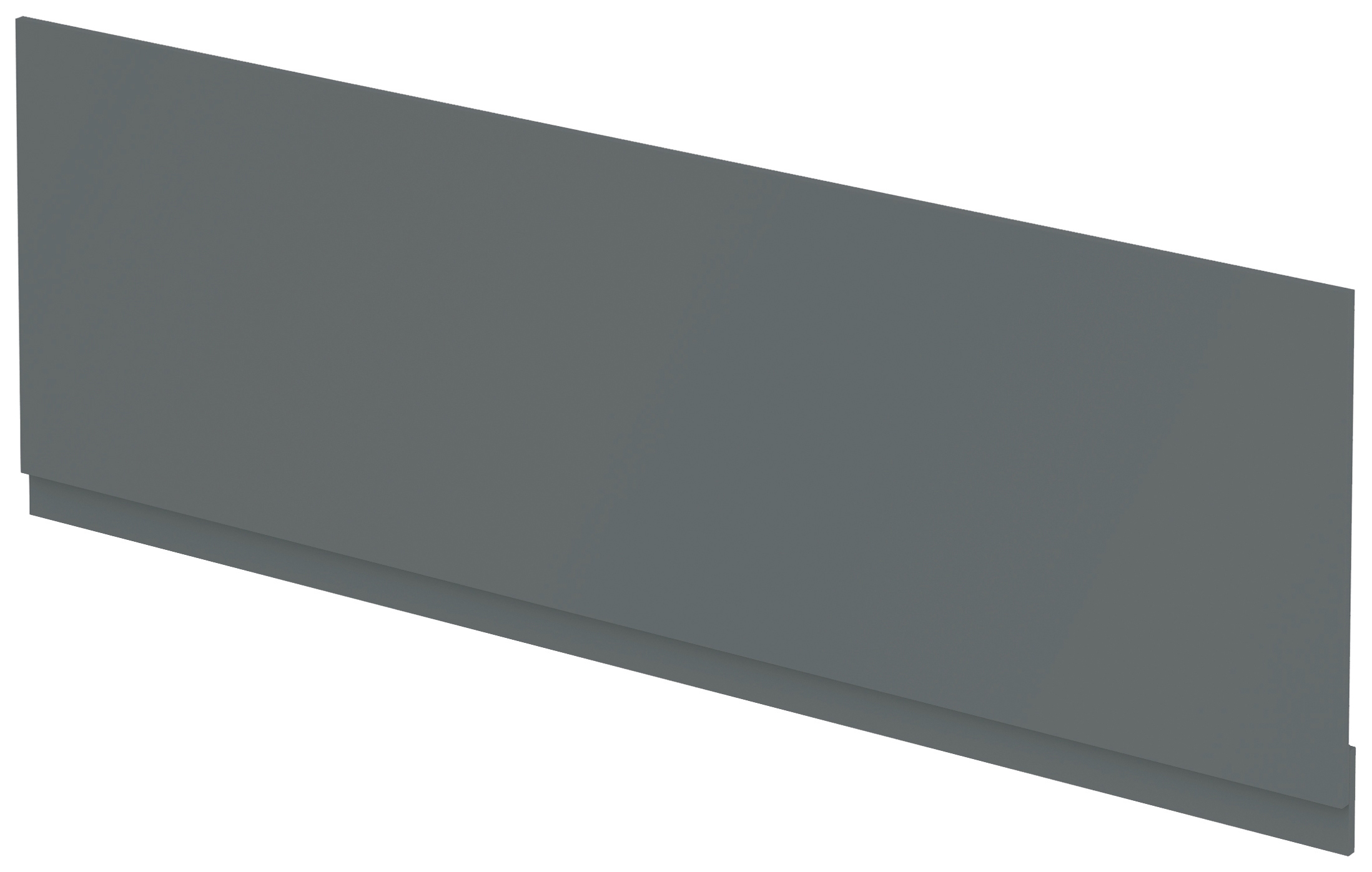 Halite Waterproof Bath Front Panel Matt Grey - 1500mm