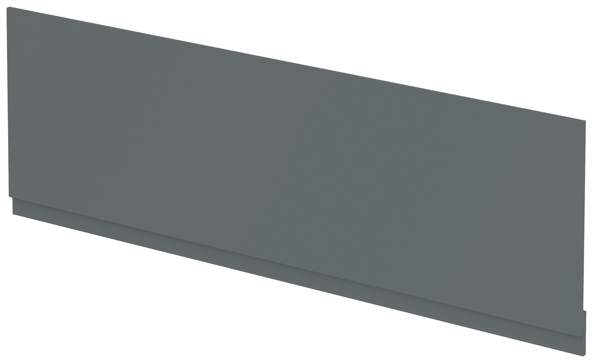 Halite Waterproof Bath Front Panel Matt Grey - 1600mm