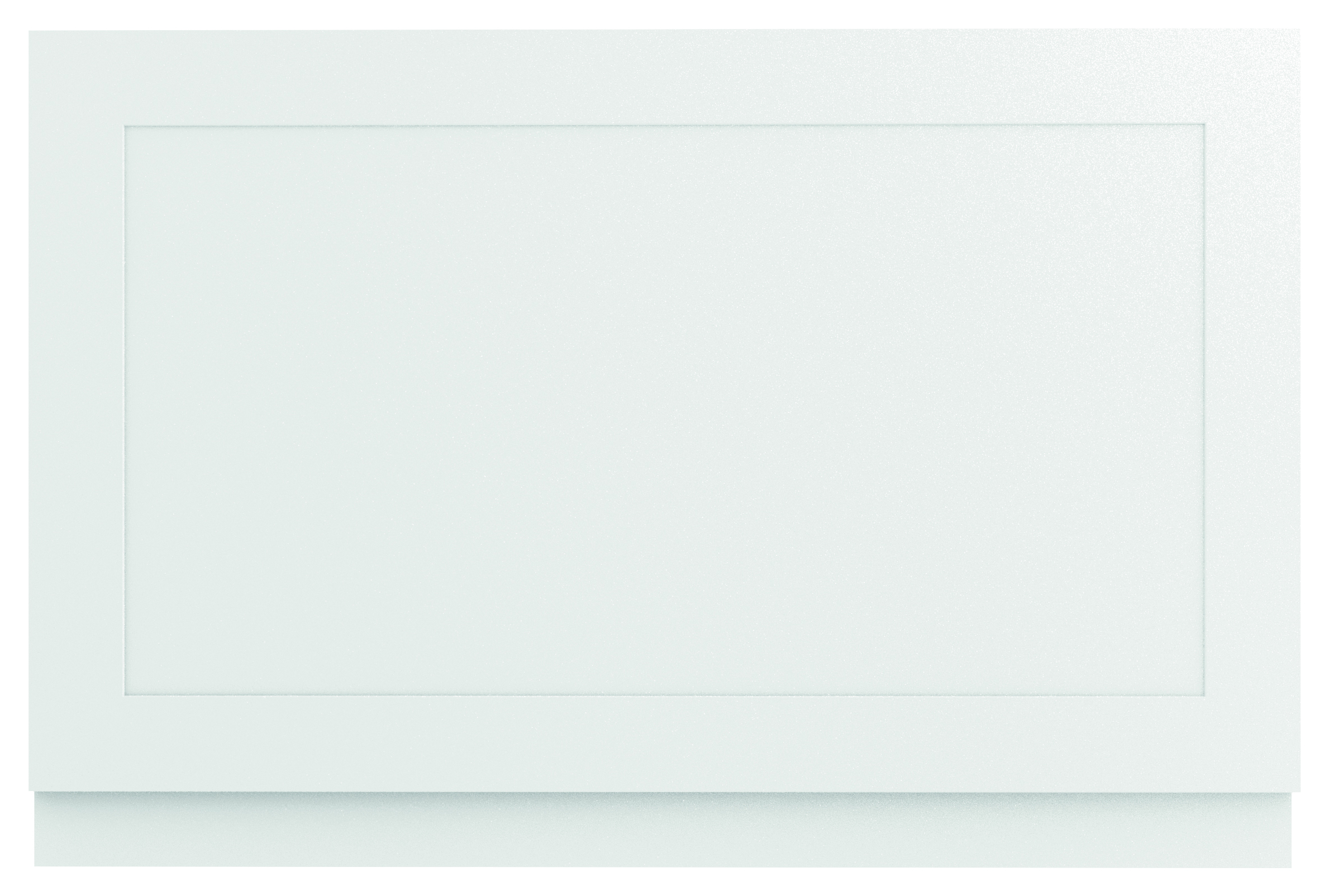 Halite Shaker Style Waterproof Bath End Panel White - 800mm