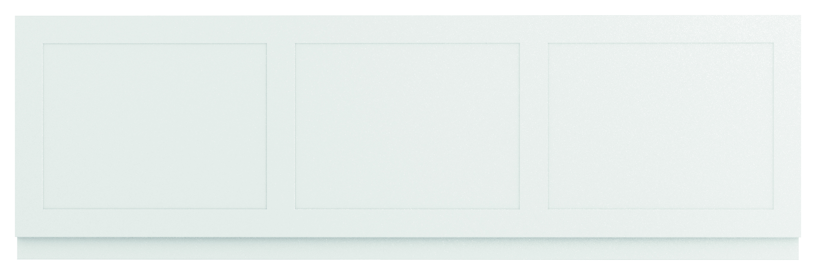 Halite Shaker Style Waterproof Bath Front Panel White - 1700mm