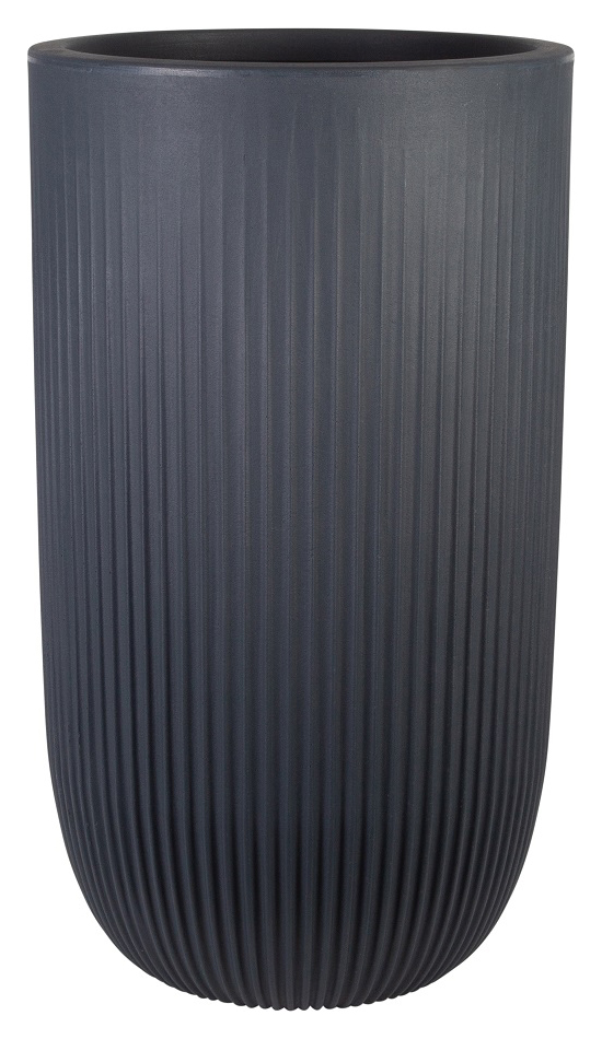 Strata Pacific Graphite Tall Round Planter
