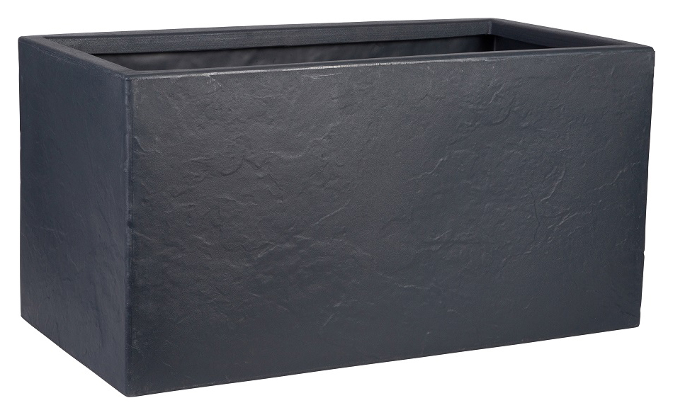 Strata Riven Grey Trough Planter