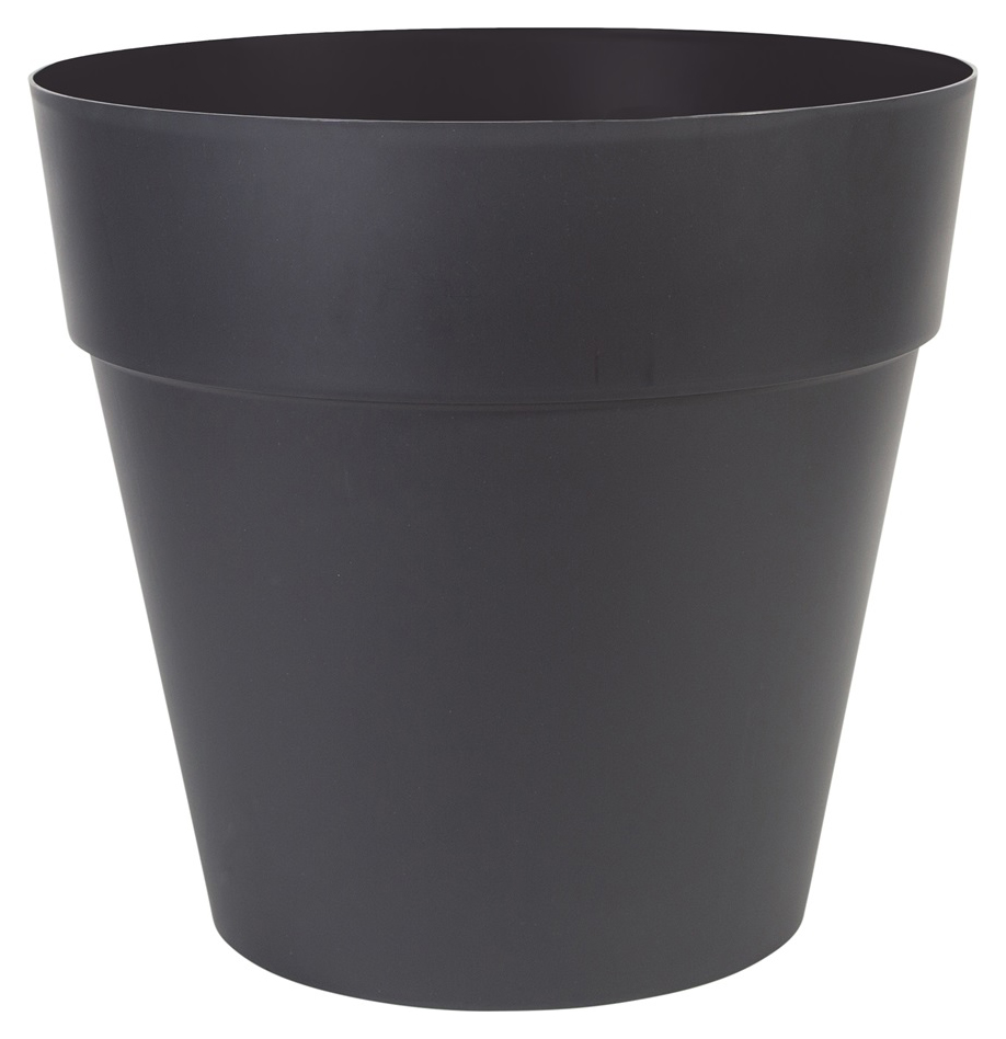 Strata Soho Charcoal Round Planter - W38 x H35cm