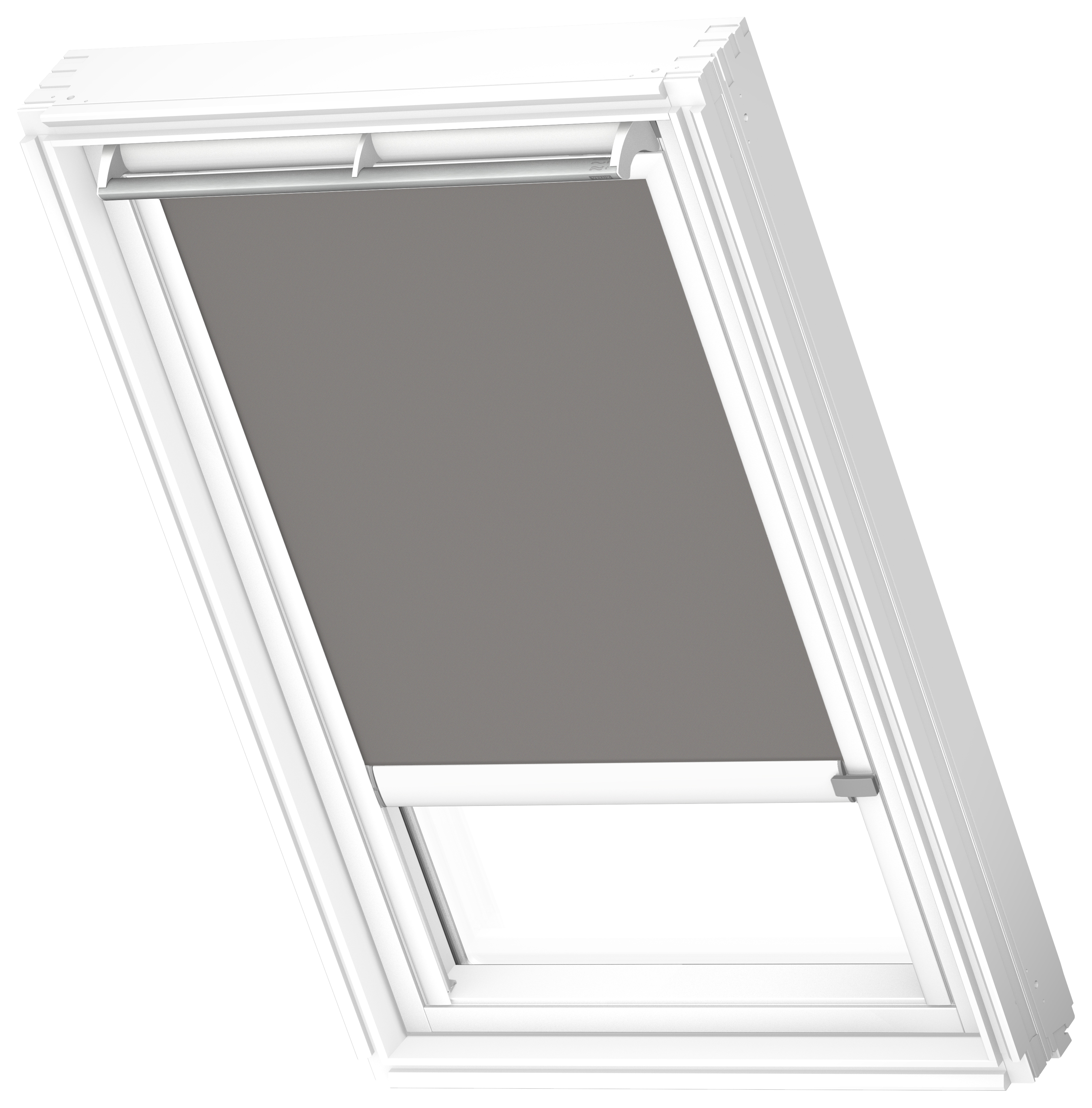 Velux DML UK08 0705KWL Electric Grey Blackout Blind with White Line - 1340 x 1140 mm