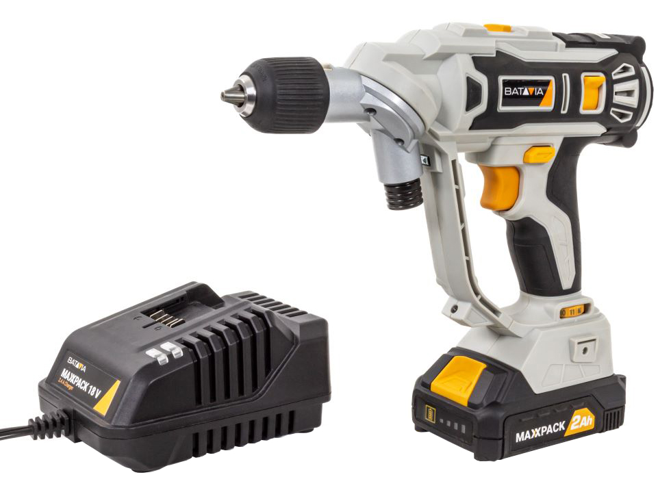 Batavia MAXXPACK 18V Cordless Combi Drill & Screwdriver Kit - 1 x 2.0Ah