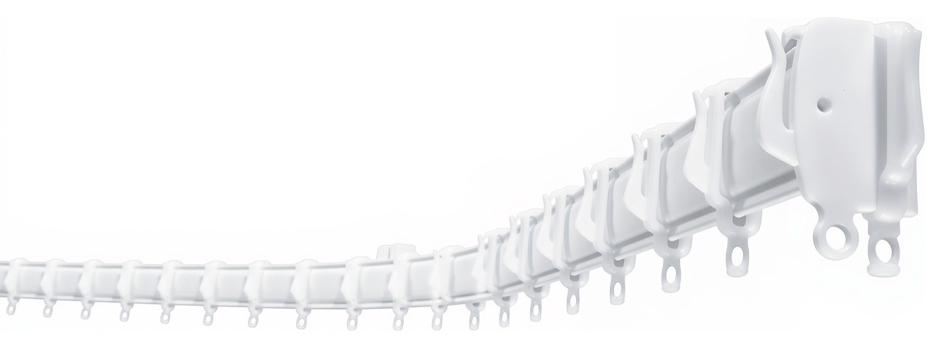 Wickes Light to Medium Weight Plastic Curtain Track - 150cm