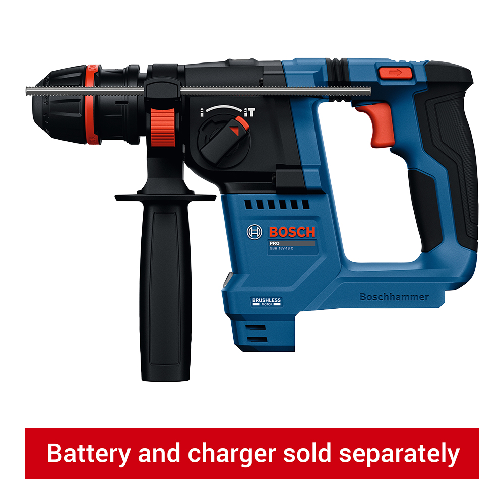 Bosch Professional GBH 18V-18 X Cordless Brushless SDS+ Hammer Drill - Bare