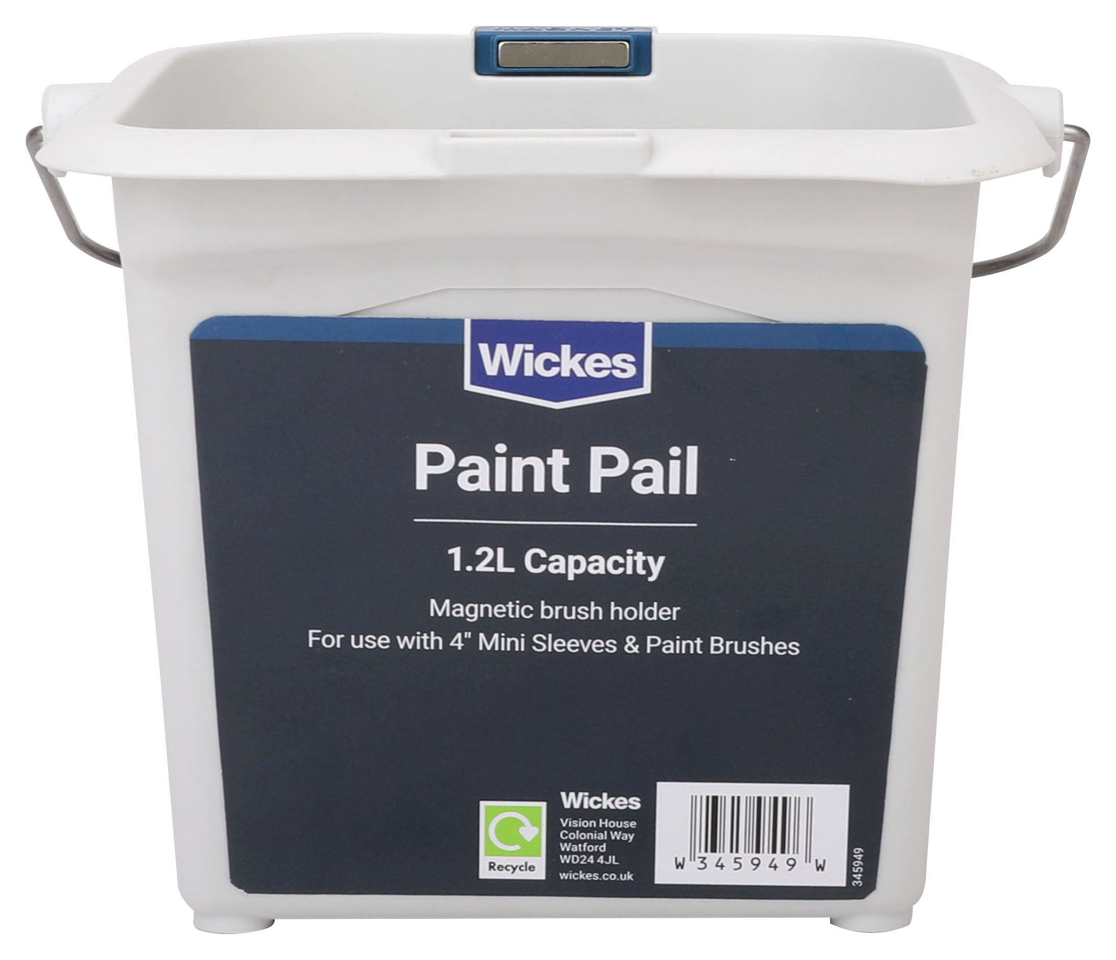 Wickes Paint Kettle With Metal Handle - 1.2L