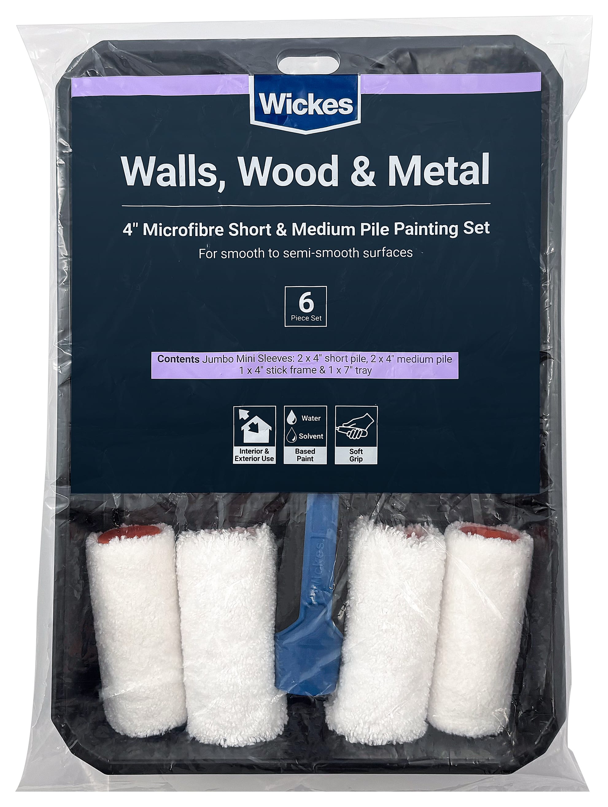 Wickes 7in Tray & 4in Jumbo Rollers Kit