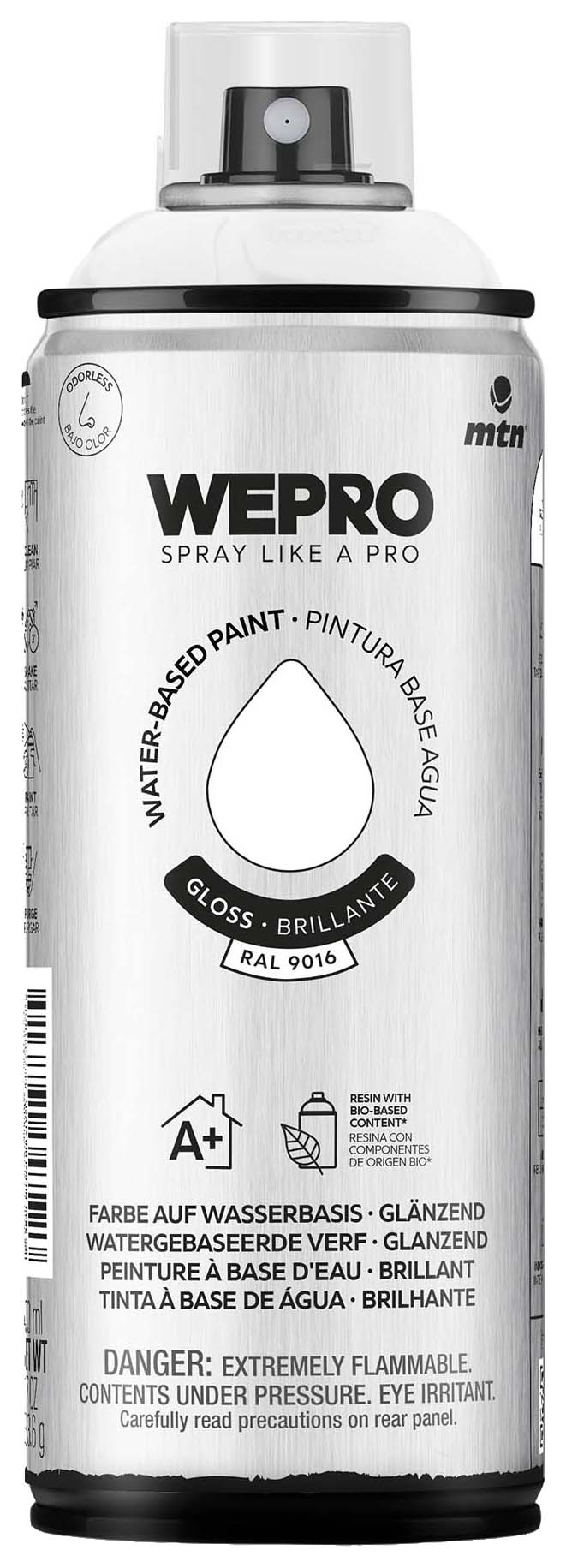 Wepro WATER-BASED Gloss Spray Paint Igloo White - 400ml