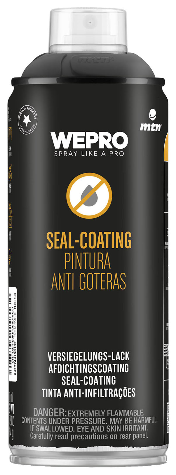 MTN WEPRO Leak Seal Spray Paint Black - 400ml