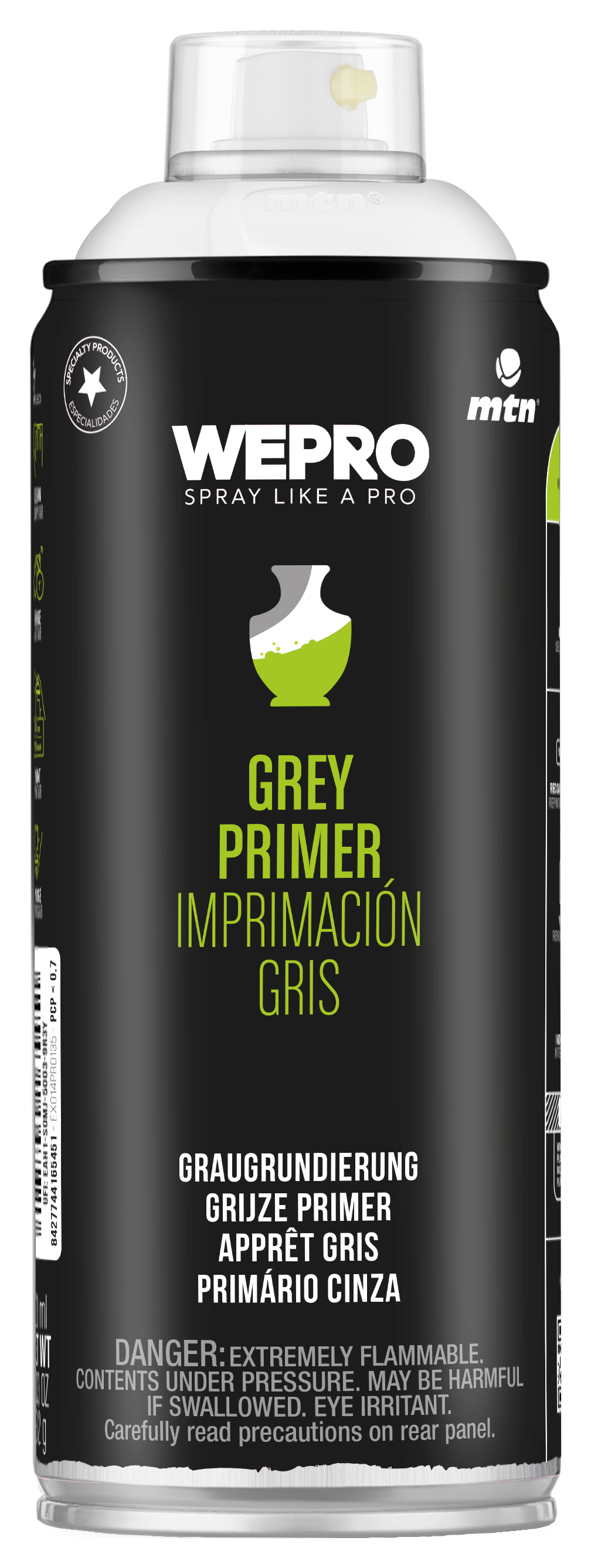 MTN WEPRO Grey Primer Spray Paint - 400ml