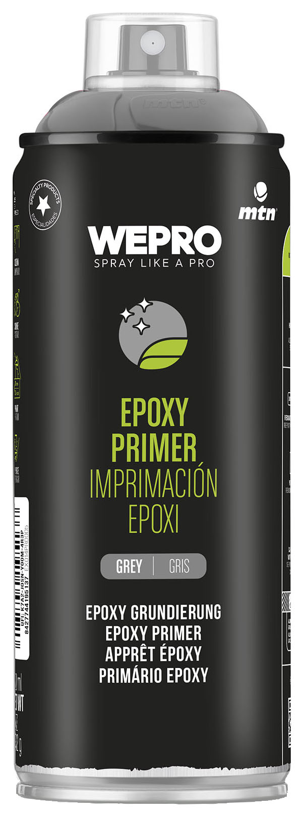 MTN WEPRO Epoxy Primer Spray Paint Grey - 400ml