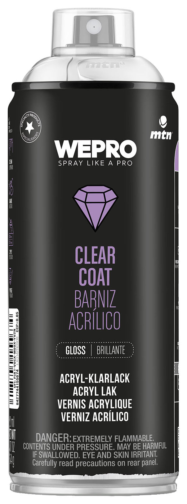MTN WEPRO Gloss Acrylic Varnish Spray Paint -400ml