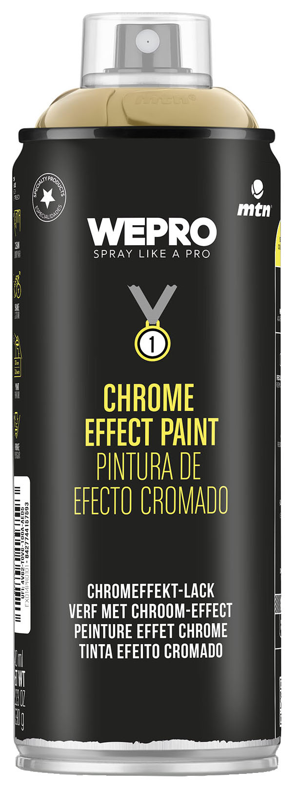 Wepro Chrome Effect Spray Paint Gold - 400ml