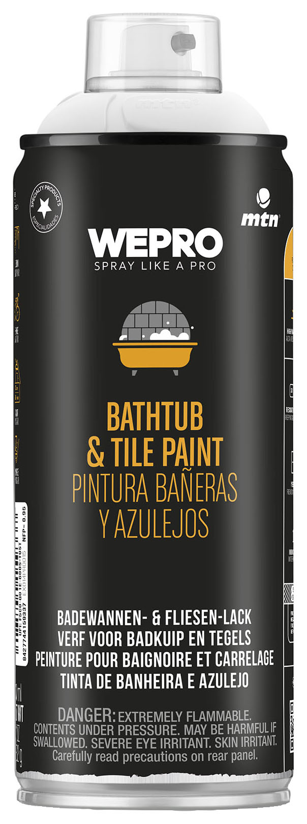 MTN WEPRO Bathtub & Tile Spray Paint White - 400ml
