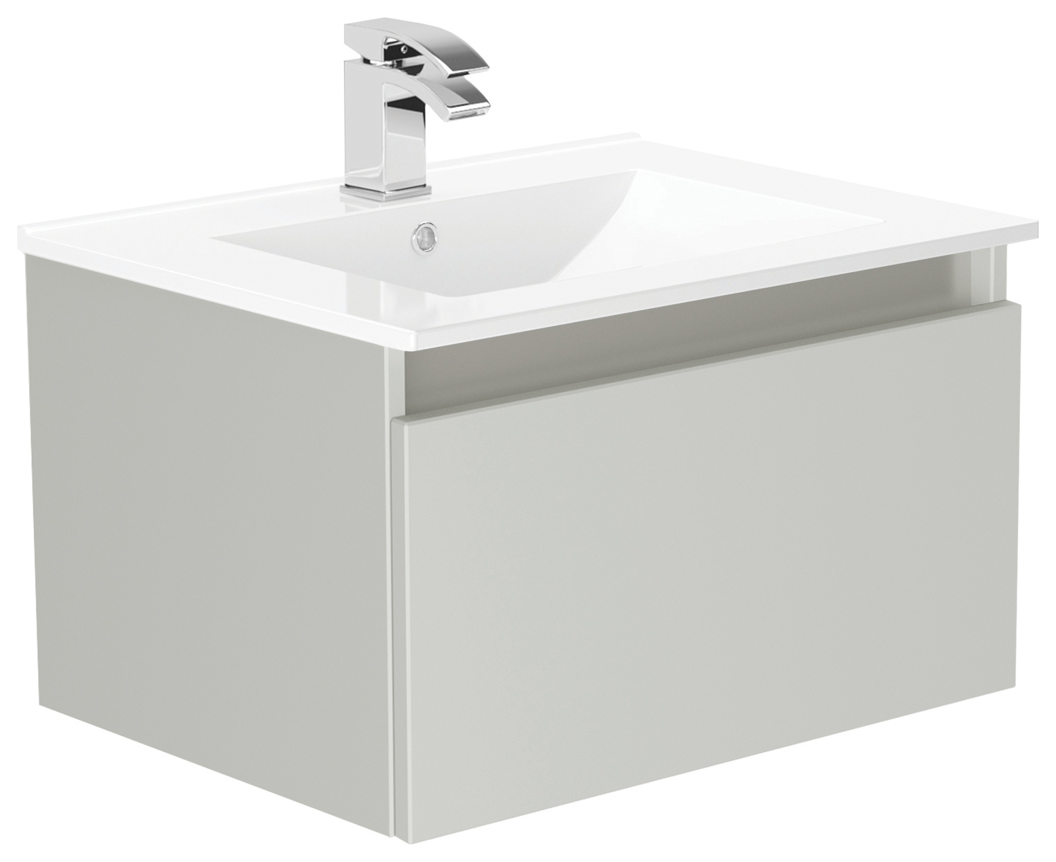 Newland Pearl Basin Unit Single Drawer Suspended - 600mm