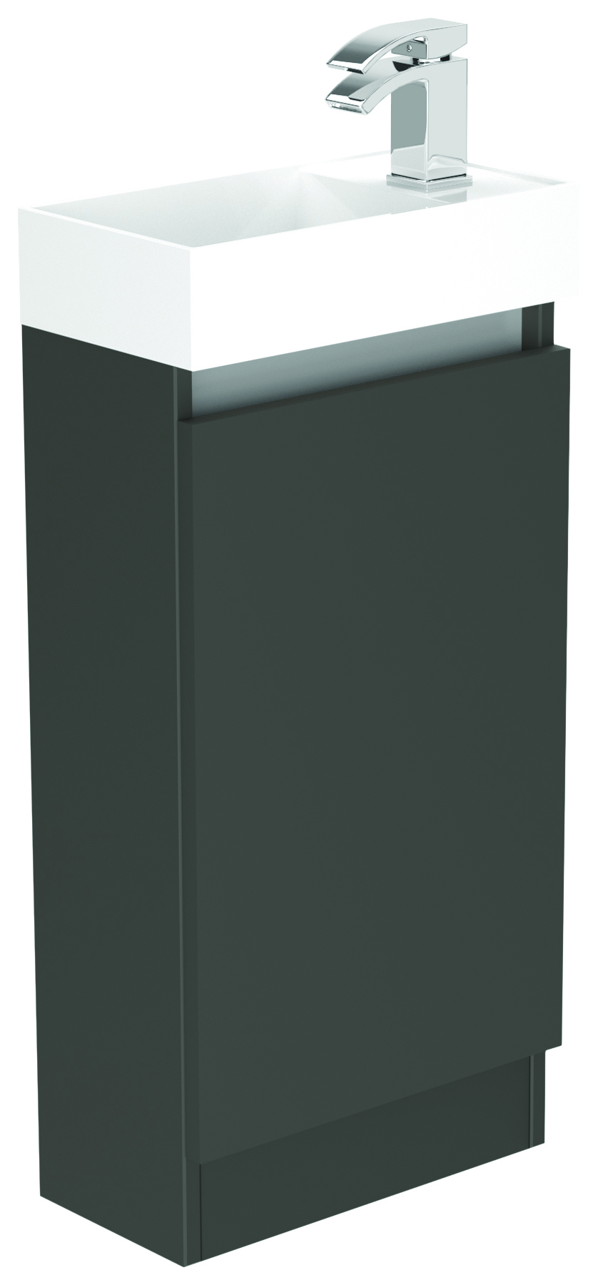 Newland Midnight Mist Basin Cloakroom Unit - 400mm