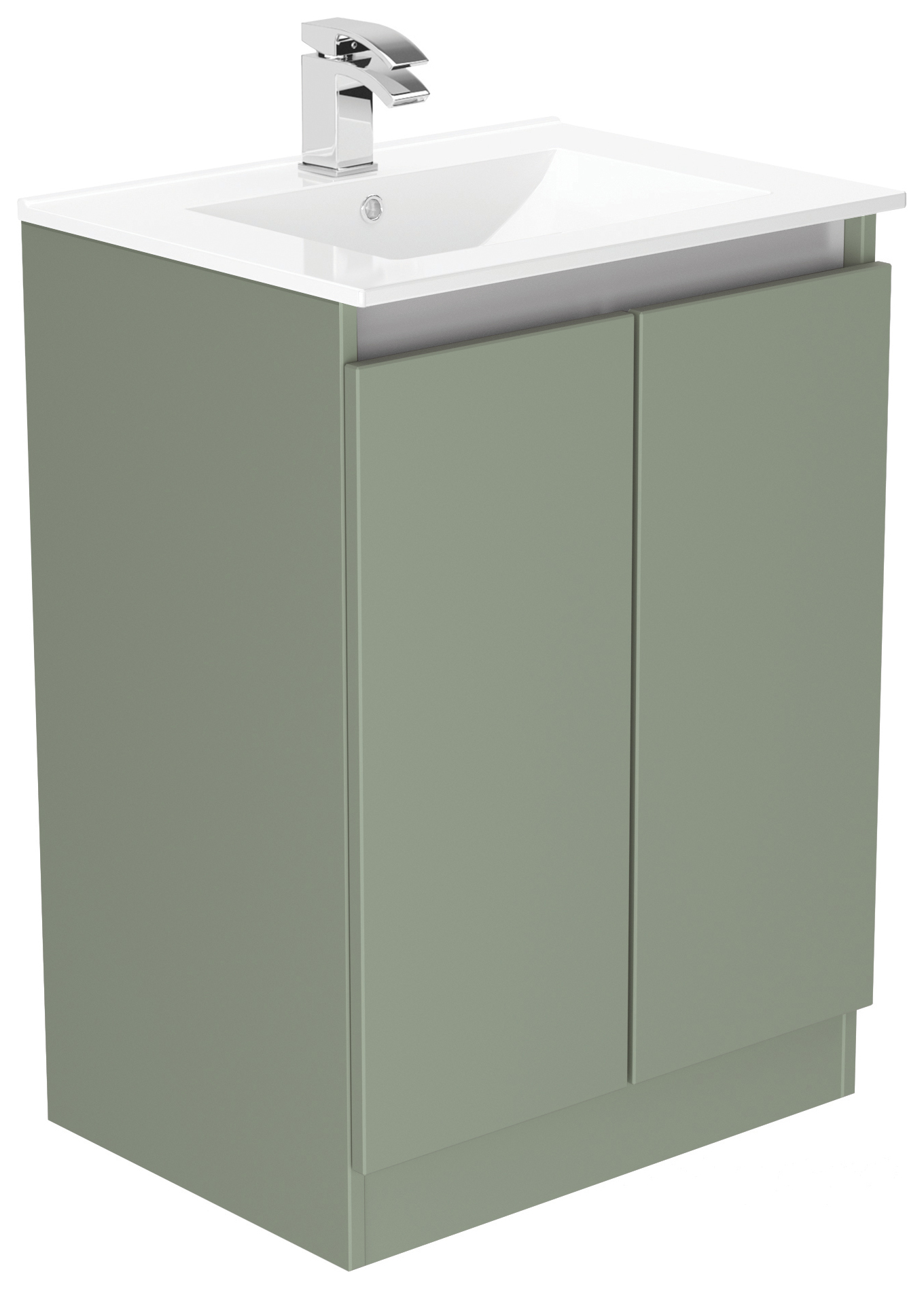 Newland Sage Green Basin Floorstanding Unit - 600mm