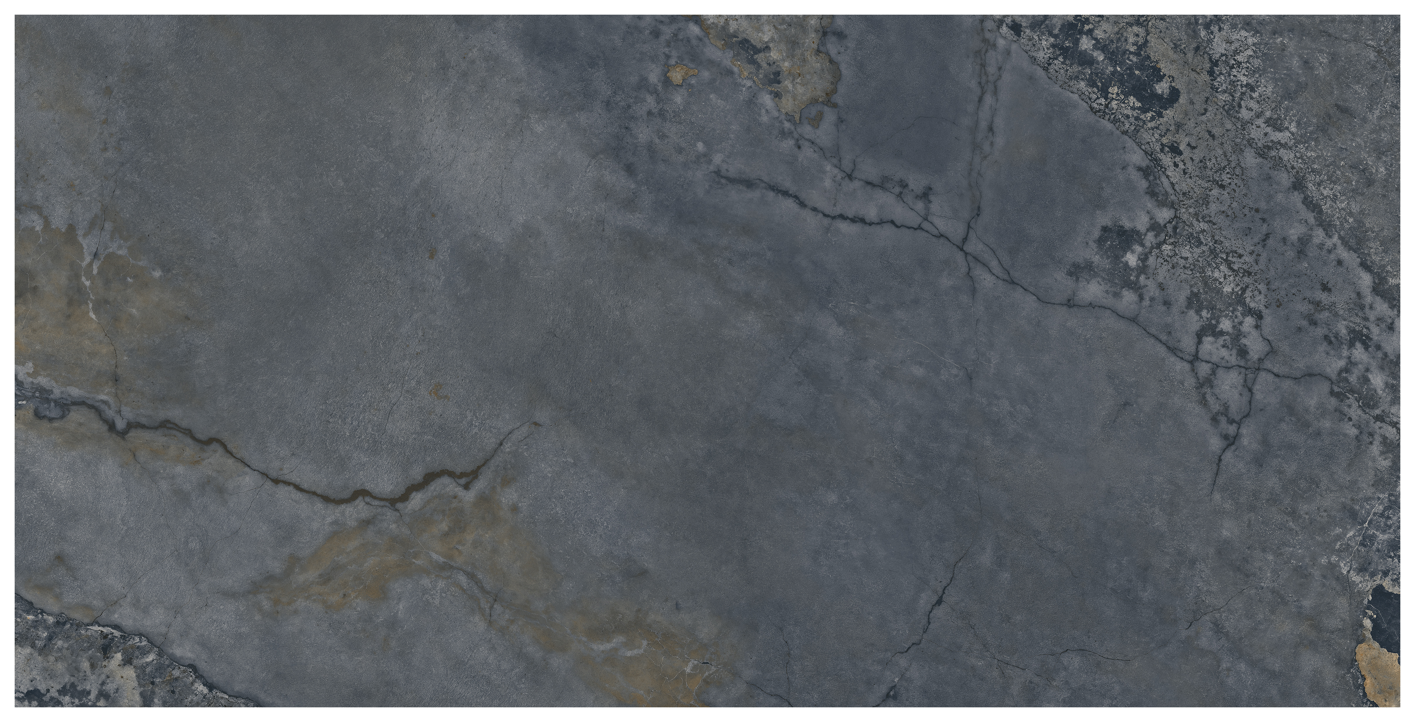 Wickes Boutique Phoenix Blue Semi-Polished Porcelain Wall & Floor Tile - Cut Sample